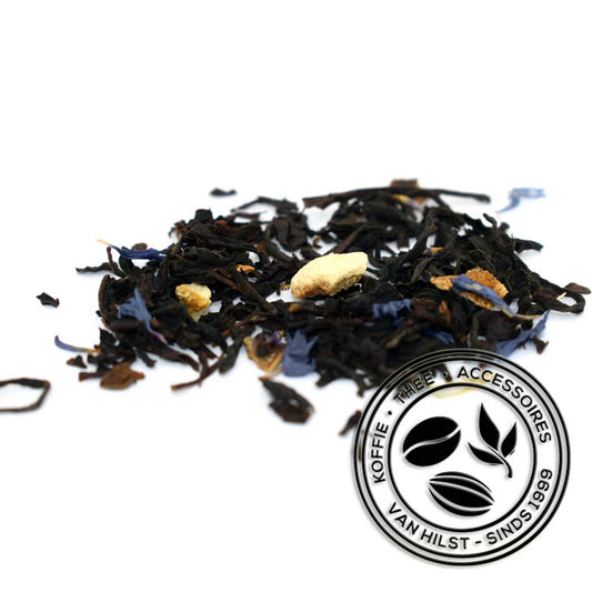 Zwarte thee, sinaasappelschil, korenbloembloesem, aroma, bergamotolie.