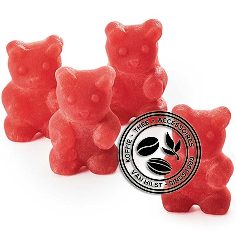 4 Fruitgums met de naam Tea Bears - Om op te eten of op te lossen in water voor een heerlijke thee.