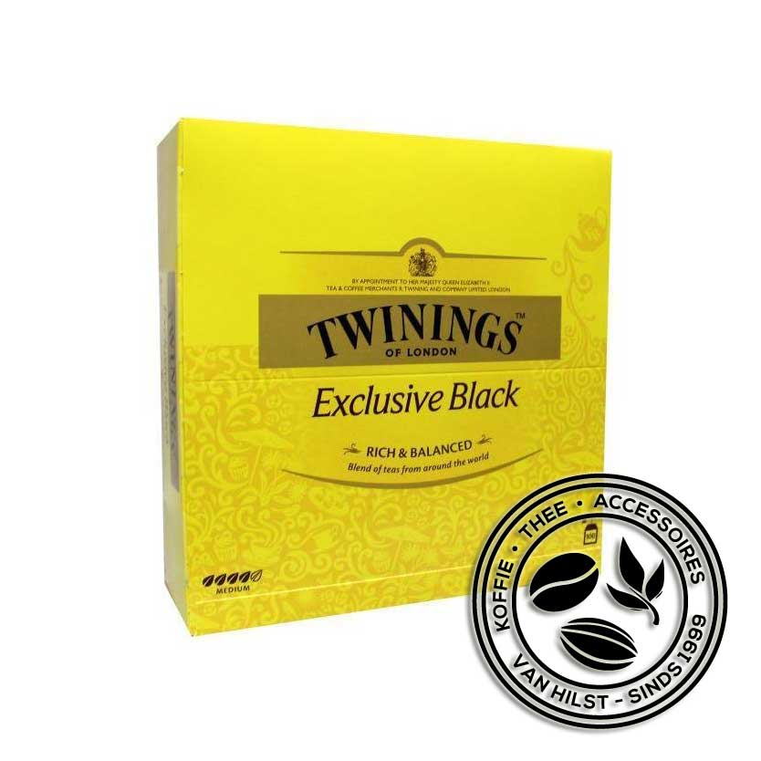 Twinings Exclusive Black - Doos met 100 zakjes thee