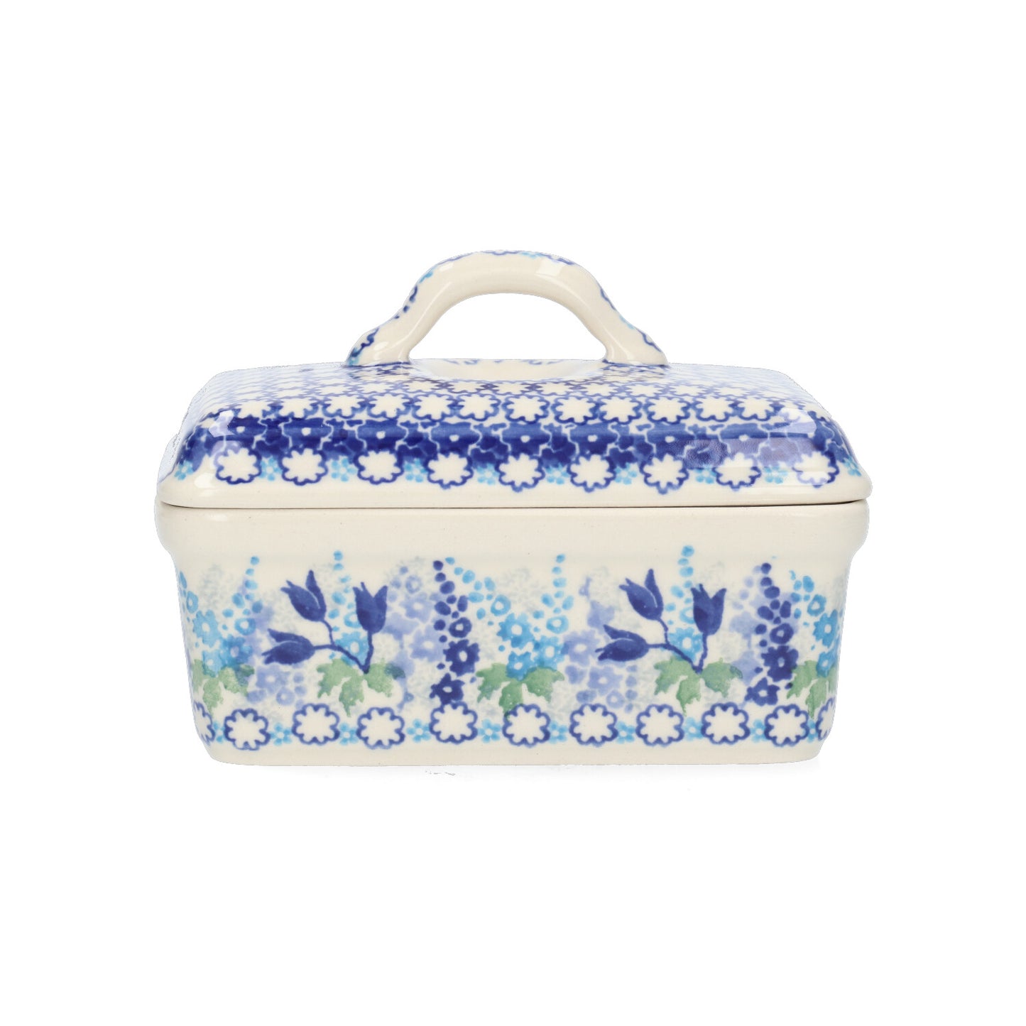 Botervloot Rechthoekig - Blue Garden