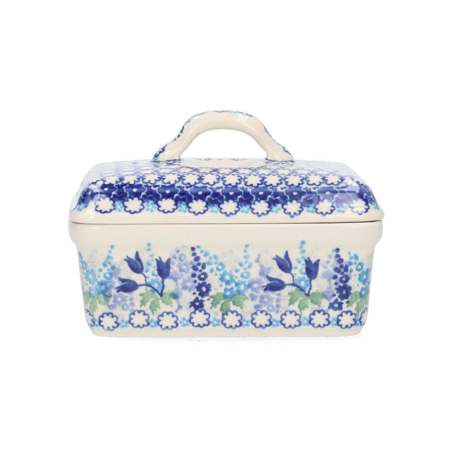 Botervloot Rechthoekig - Blue Garden