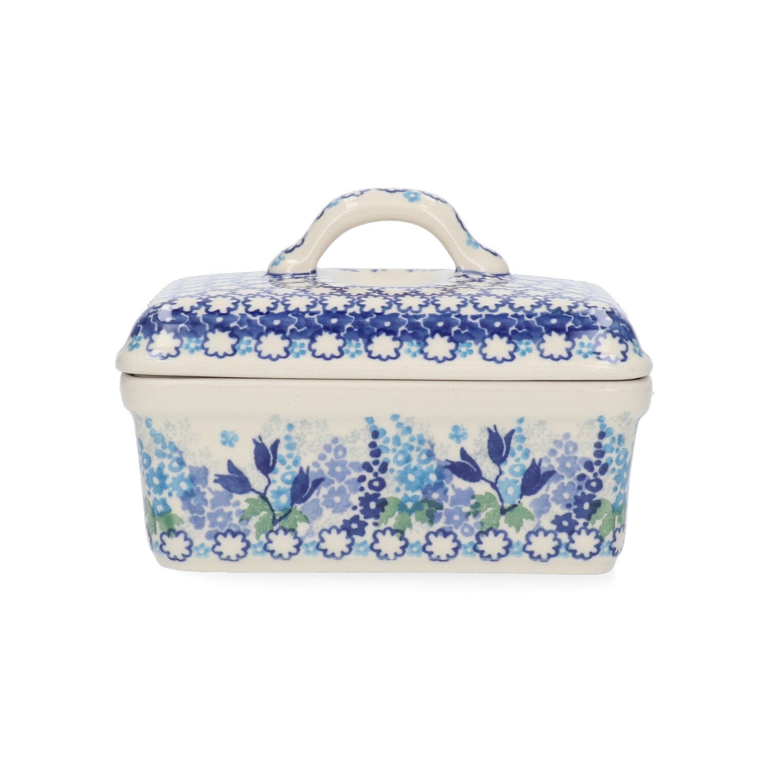 Botervloot Rechthoekig - Blue Garden
