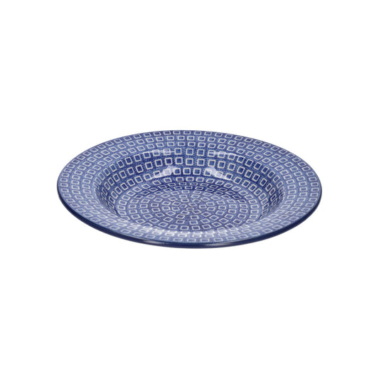Plate Deep Ø: 23.5 cm Blue Diamond