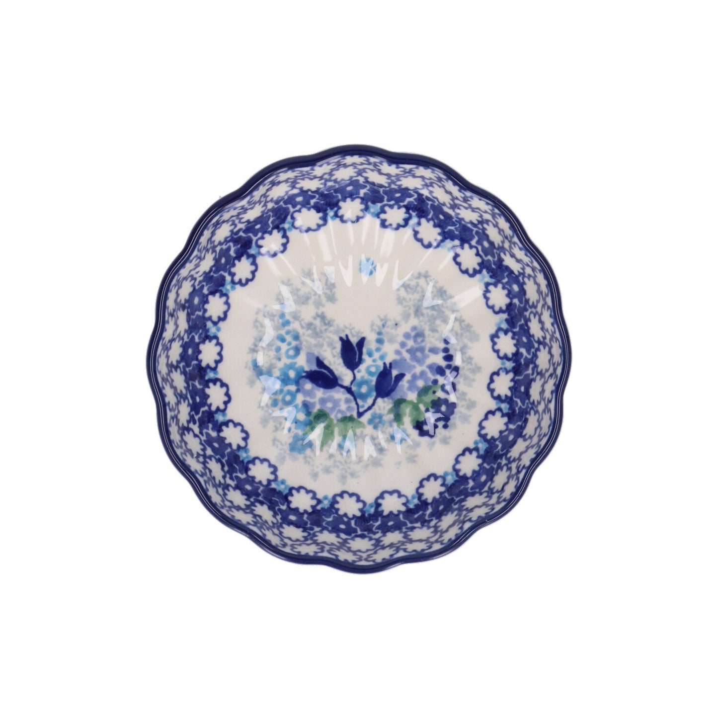 Gewelfde Kom 220 ml - Blue Garden