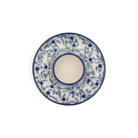 Eierdopje plat - Blue Olive