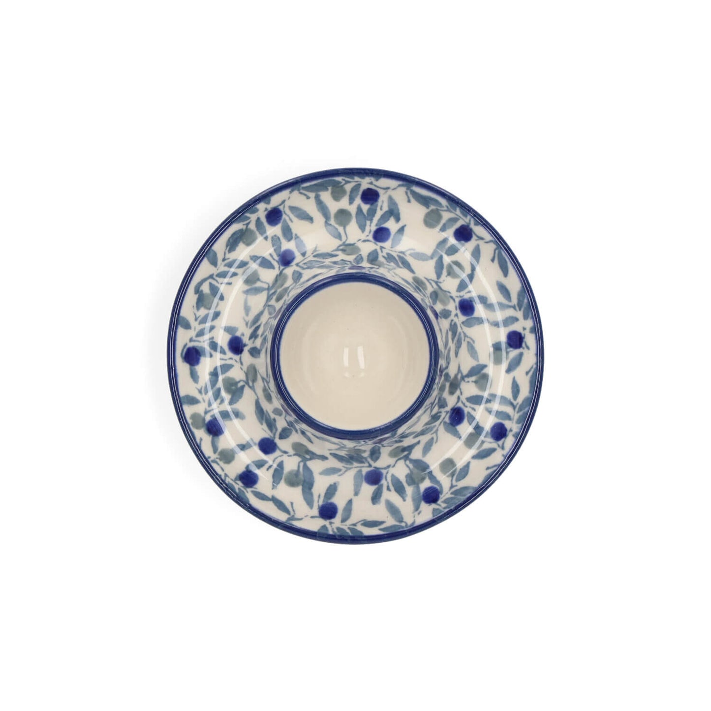 Eierdopje plat - Blue Olive