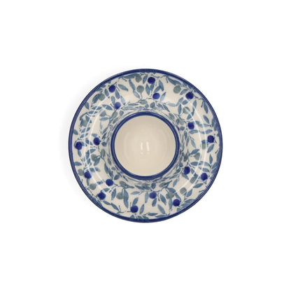 Eierdopje plat - Blue Olive