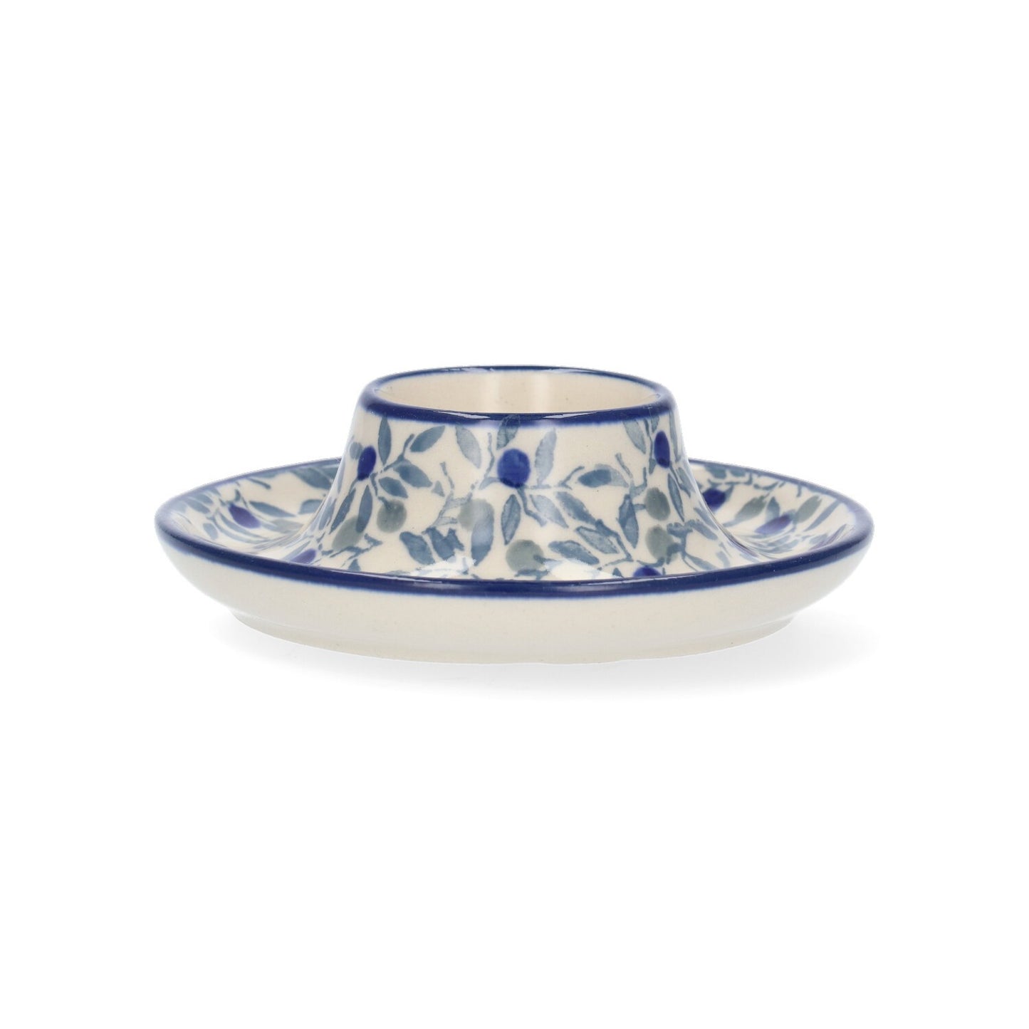 Eierdopje plat - Blue Olive