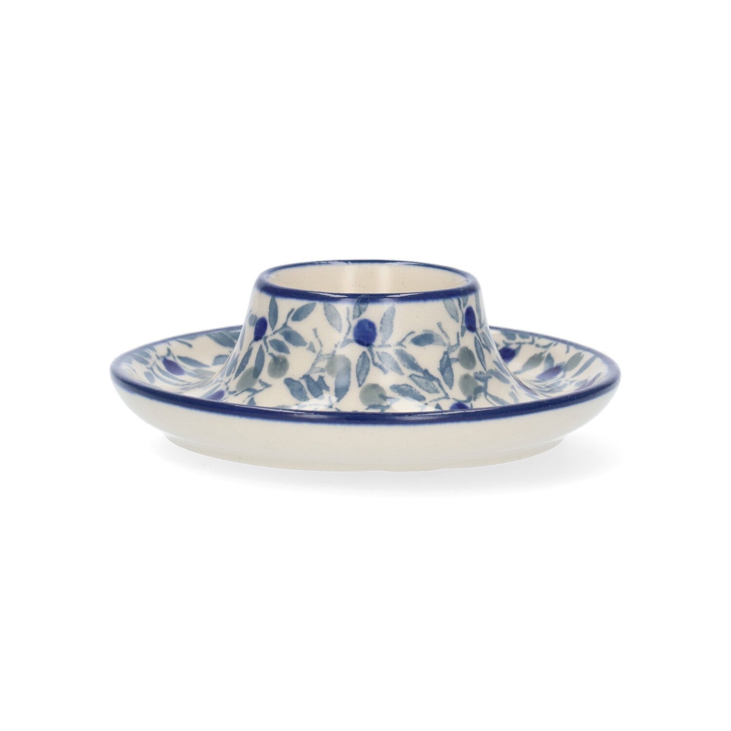 Eierdopje plat - Blue Olive