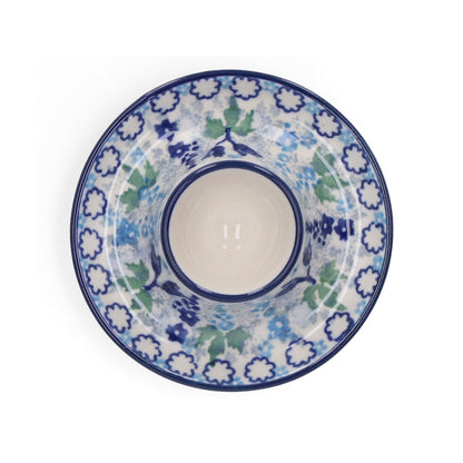 Eierdopje plat - Blue Garden