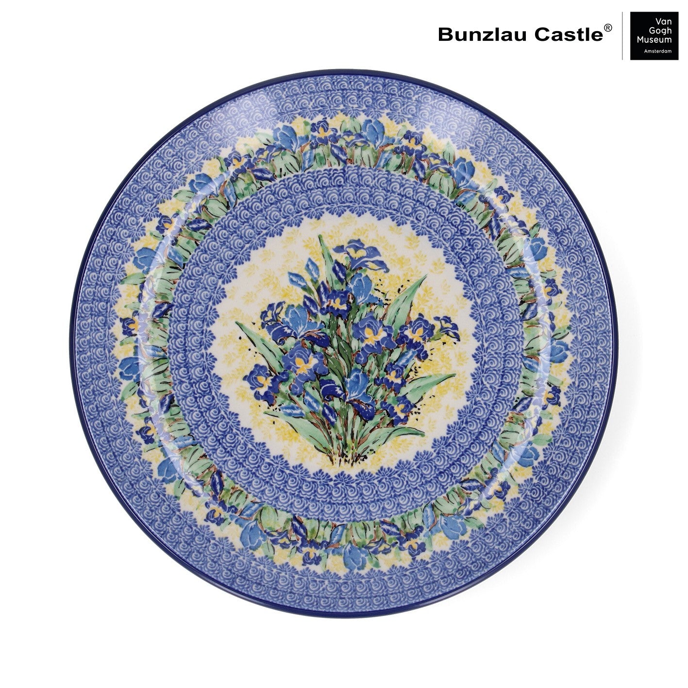 Wandbord Ø 32 cm - VGM Irises UNIKAT