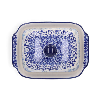 Botervloot met bord - Delphinium