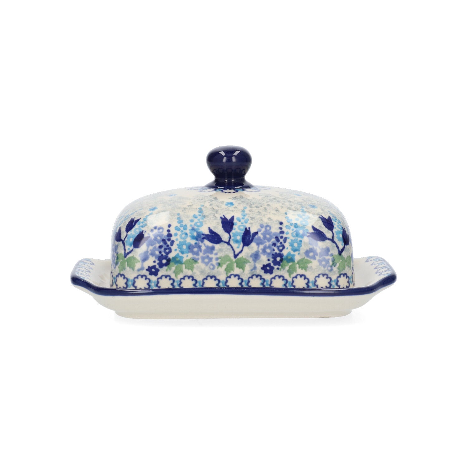 Botervloot met bord - Blue Garden