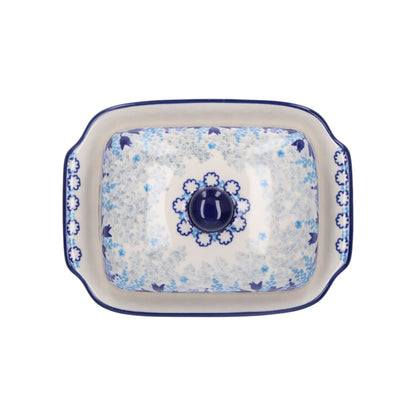 Botervloot met bord - Blue Garden