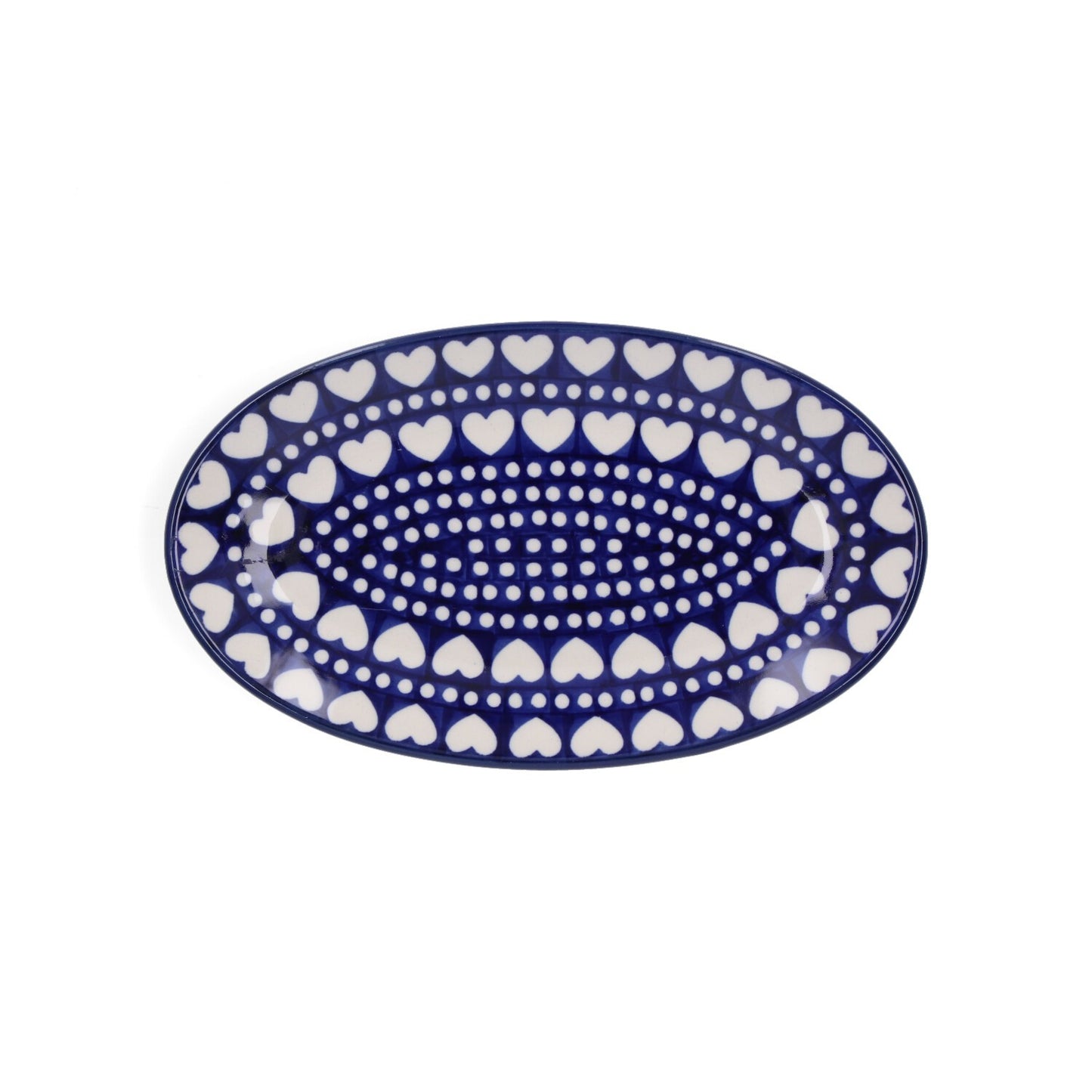 Oval bowl - Blue Valentine