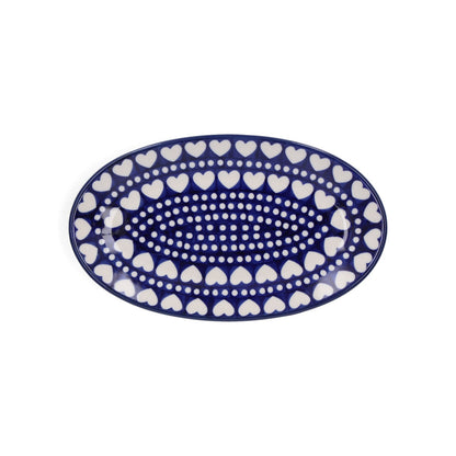 Oval bowl - Blue Valentine