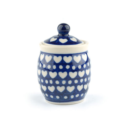 Miniaturglas Blauer Valentinsgruß