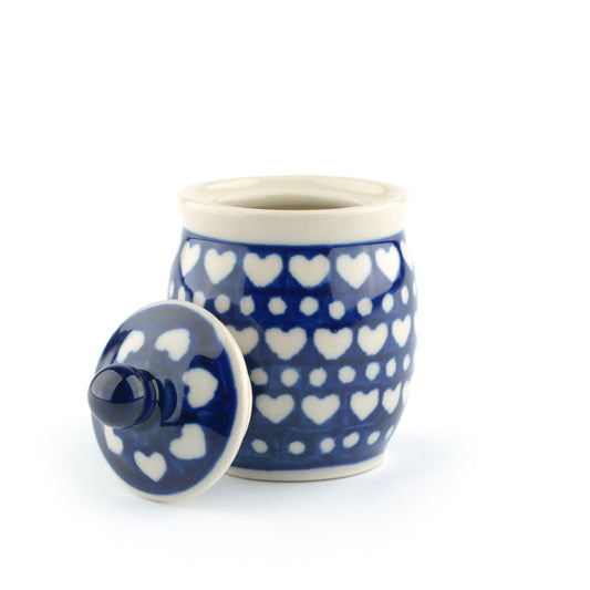 Miniaturglas Blauer Valentinsgruß