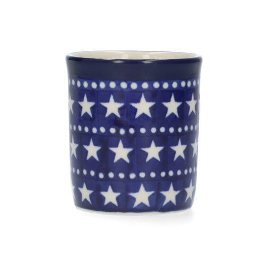 Straight mug 160 ml - Blue Stars