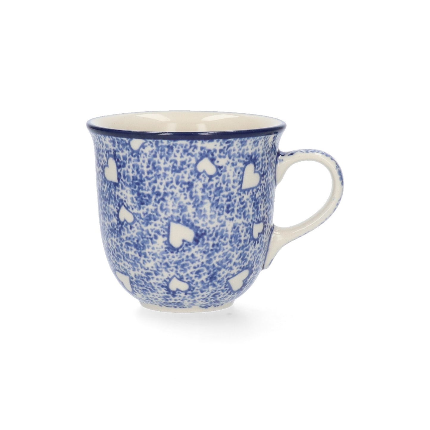 Tulp mok 200 ml - White Hearts