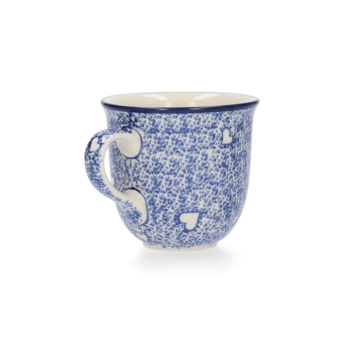 Tulp mok 200 ml - White Hearts