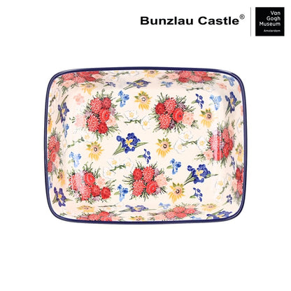 Ovenschaal Rechthoekig 1880 ml - VGM Vincent’s Flowers UNIKAT