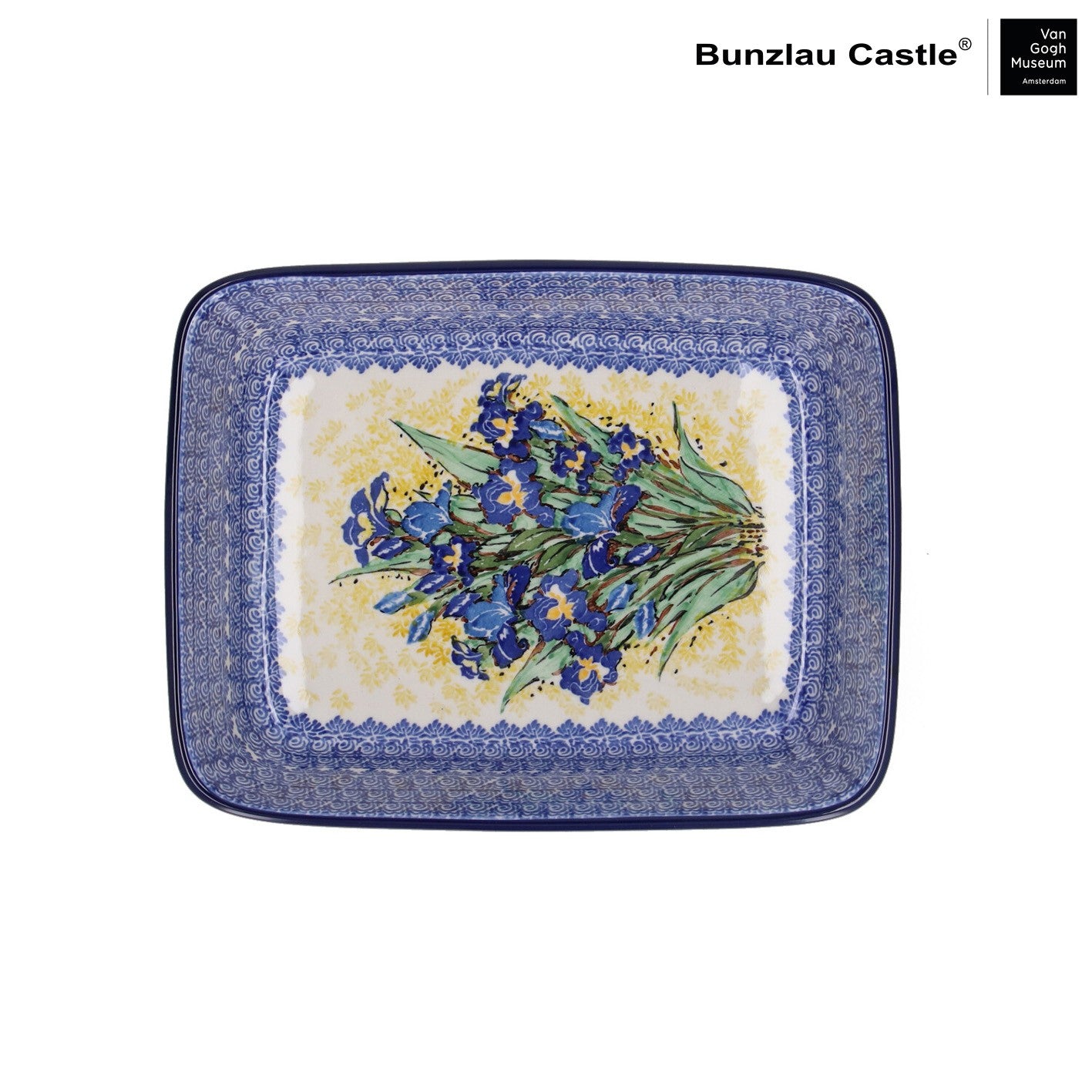 Ovenschaal Rechthoekig 1880 ml - VGM Irises UNIKAT