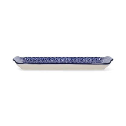 Elongated cake dish Indigo