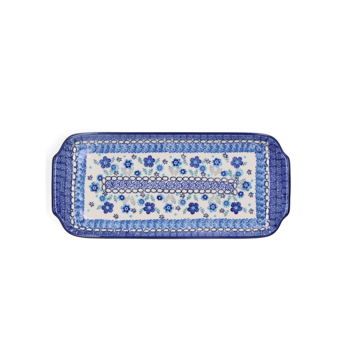 Cakeschaal Langwerpig - Floral Ballet