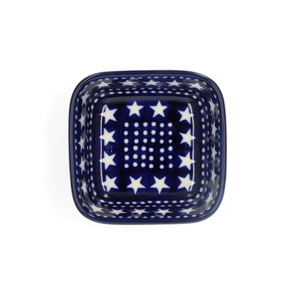 Vierkante kom 170 ml - Blue Stars