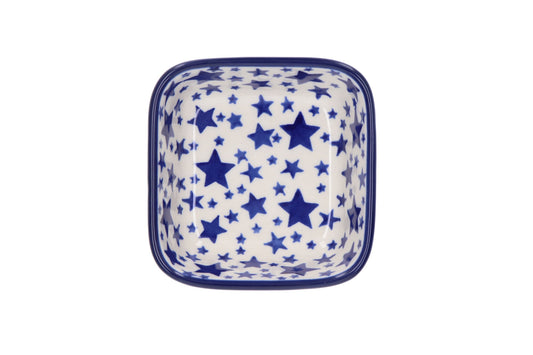 Vierkante kom 170 ml - White Stars