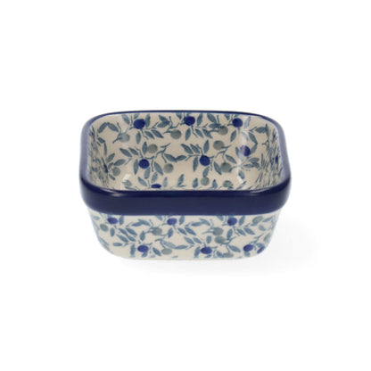 Quadratische Schale 170 ml - Blaue Olive