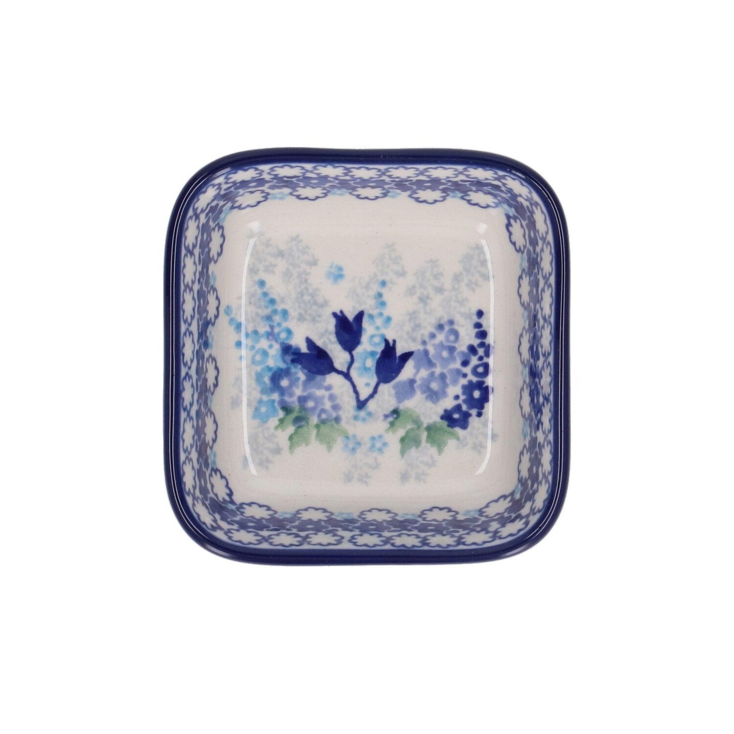 Vierkante Kom 170 ml - Blue Garden