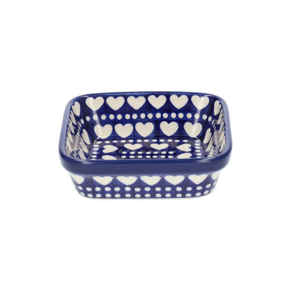 Vierkante kom 350 ml - Blue Valentine