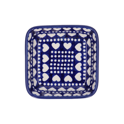 Vierkante kom 350 ml - Blue Valentine