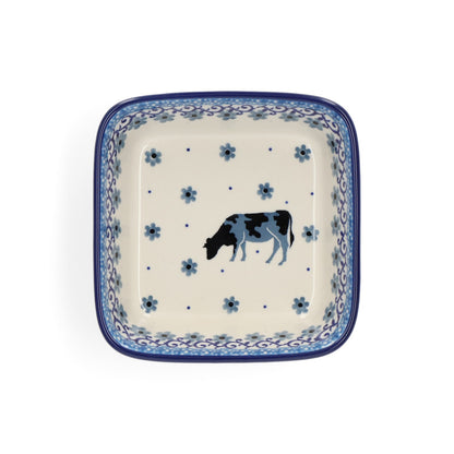 Bowl Square 350ml Cow