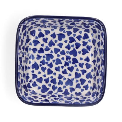 Vierkante Kom 350 ml - Dancing Hearts