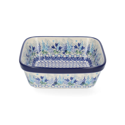 Ovenschaal Vierkant 1550 ml - Blue Garden