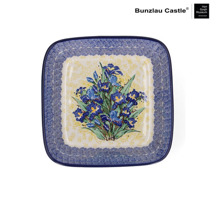 Ovenschaal Vierkant 1550 ml - VGM Irises UNIKAT