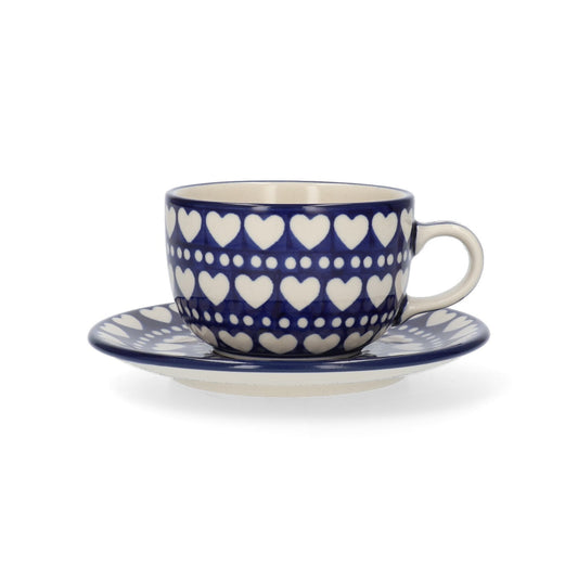 Kop en Schotel 230 ml - Blue Valentine