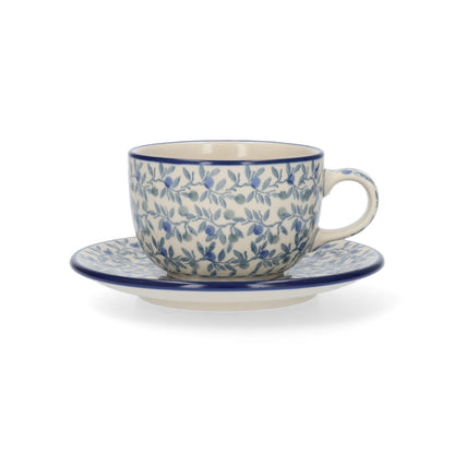 Kop en Schotel 230 ml - Blue Olive