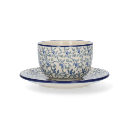 Kop en Schotel 230 ml - Blue Olive