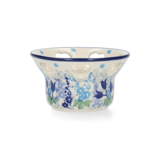 Theelichthouder Hartvormige gaten - Blue Garden