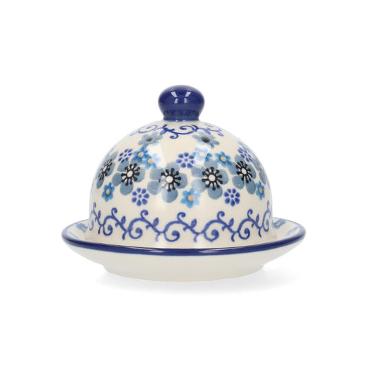 Butter Dish Round - Winter Garden