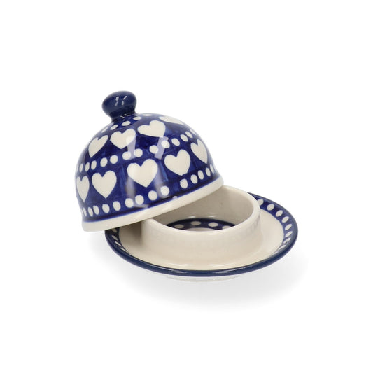 Butter Dish Round - Blue Valentine