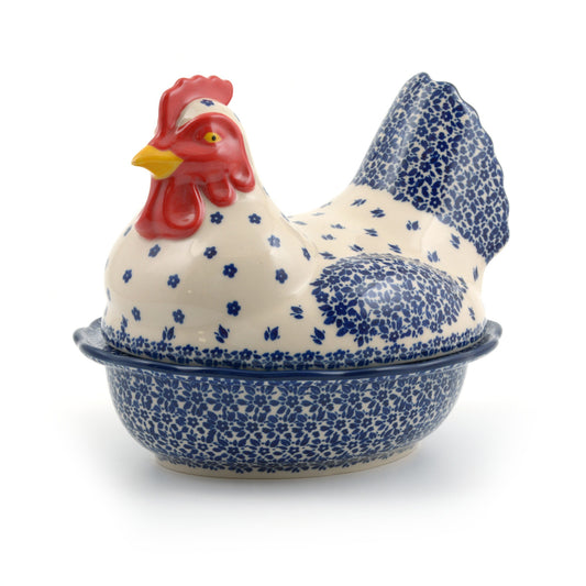 Chicken bowl large Indigo