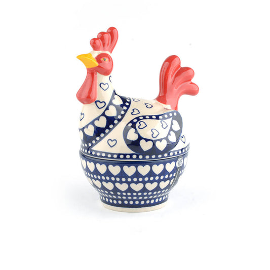 Huhn klein - blauer Valentinsgruß