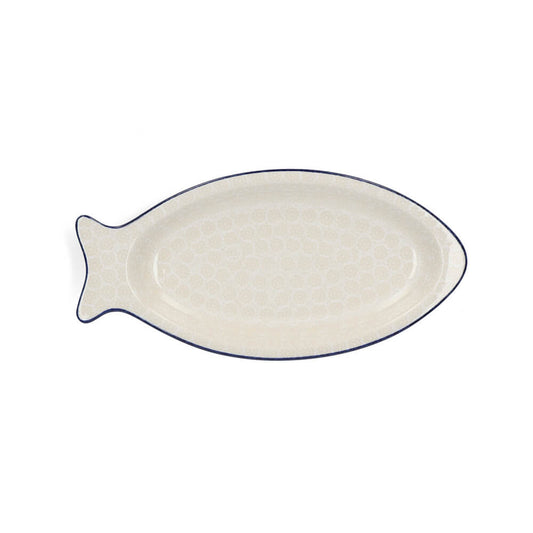 Fish plate medium White Lace