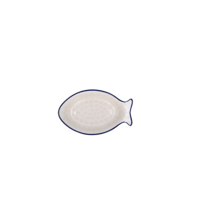 Fischplatte klein Weiße Spitze