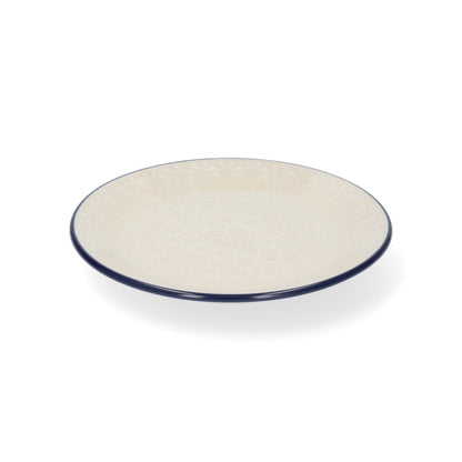 Teller flach Ø: 20 cm - Weiße Spitze